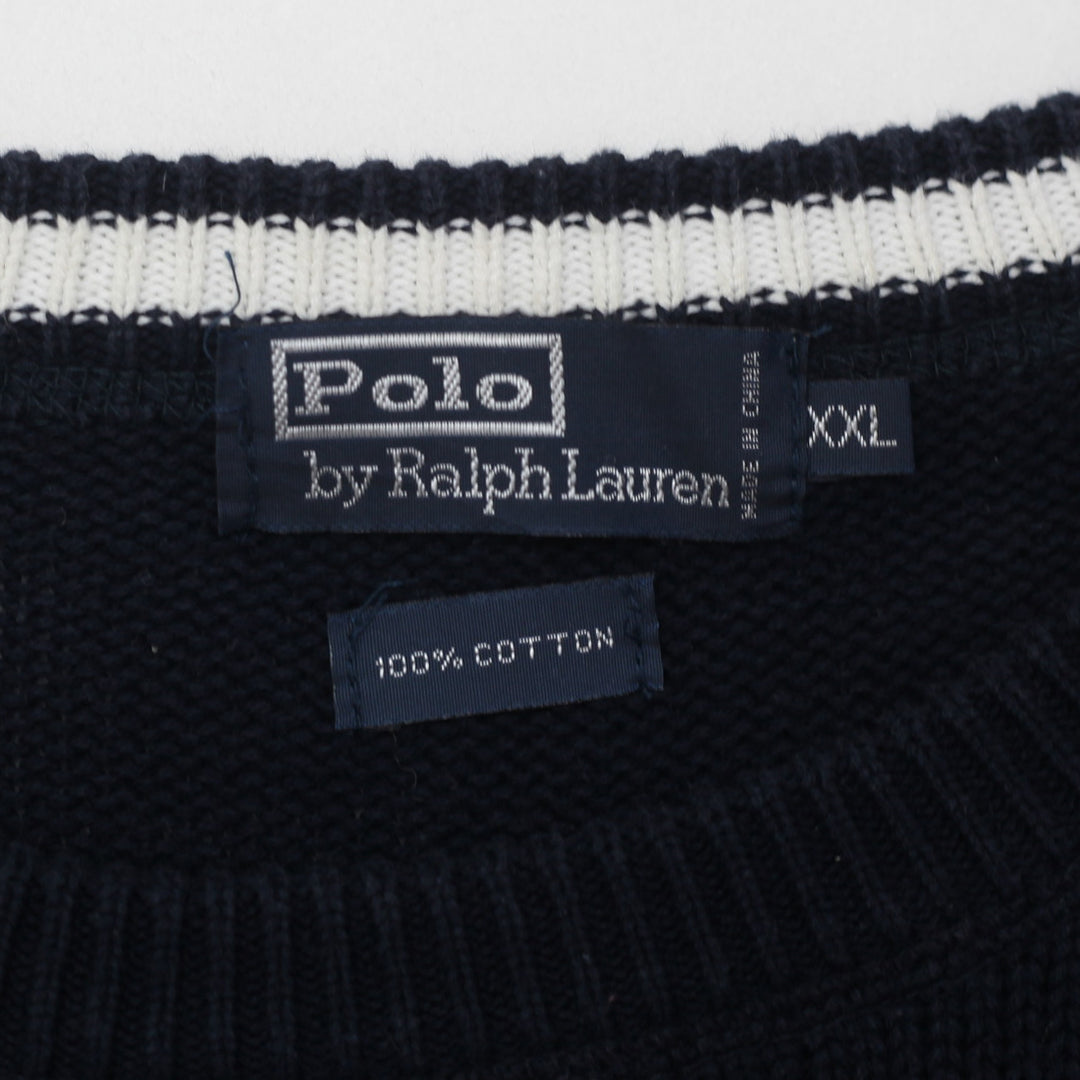 Vintage Polo by Ralph Lauren Knit Crewneck Sweater Navy