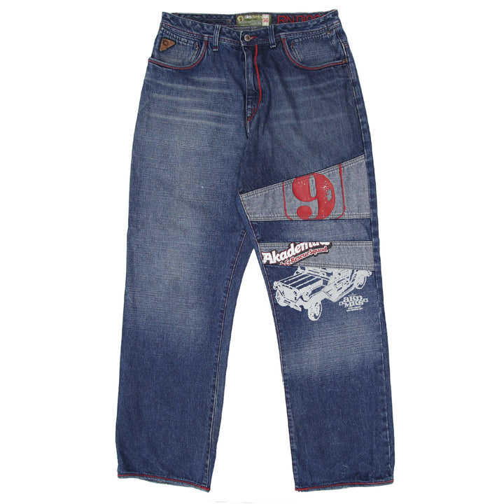 Mens Y2K Akademiks Search And Rescue Jeans