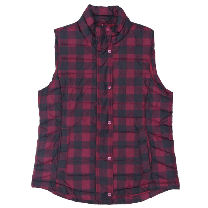 Ladies GAP Plaid Lightweight Puffer Vest