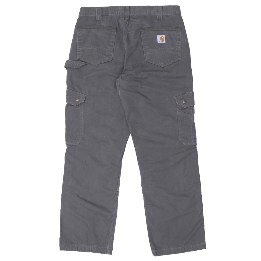 Mens Carhartt Relaxed Fit Plaid Lined Ripstop Cargo Pants