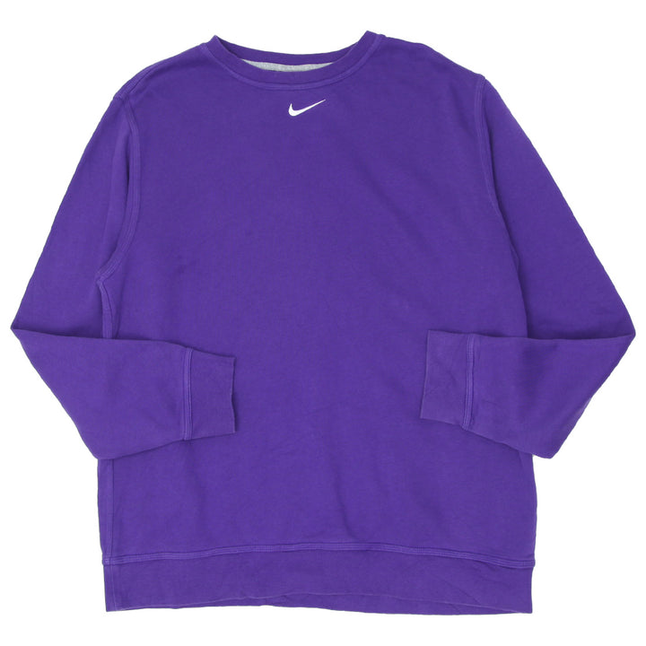 Mens Nike Center Swoosh Embroidered Purple Sweatshirt