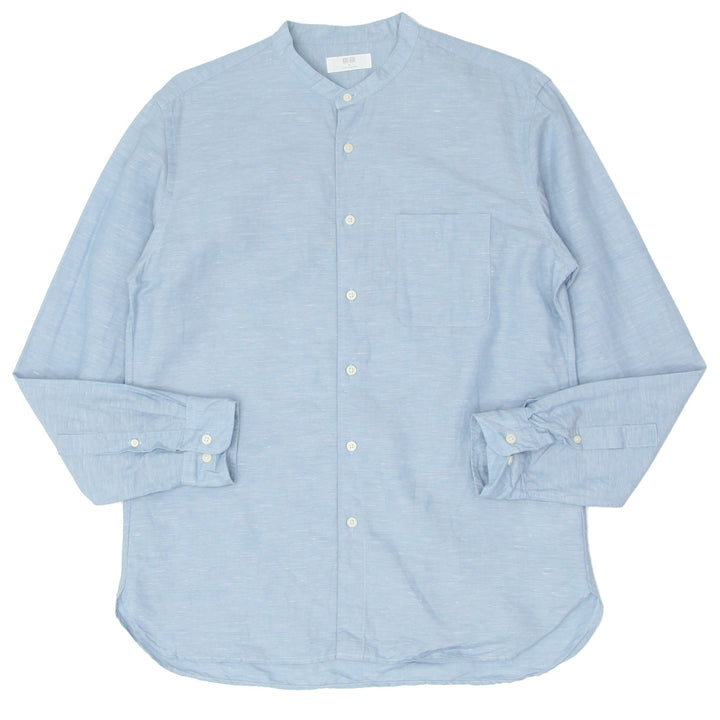 Mens Uniqlo Linen Long Sleeve Shirt