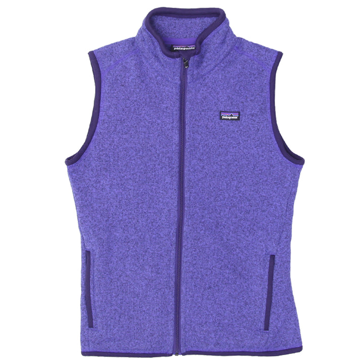 Ladies Patagonia Full Zip Fleece Vest Purple