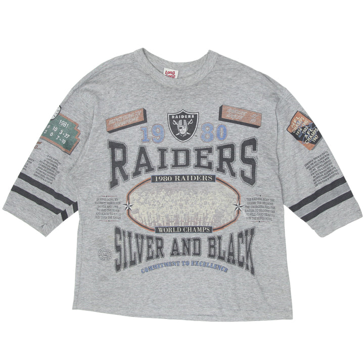 1992 Vintage NFL Raiders Super Bowl Champions T-Shirt S. Stitch Made in USA XL