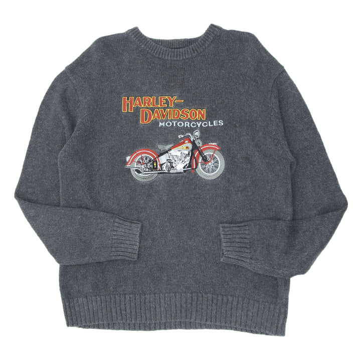 Mens Harley Davidson Biker Knit Sweater