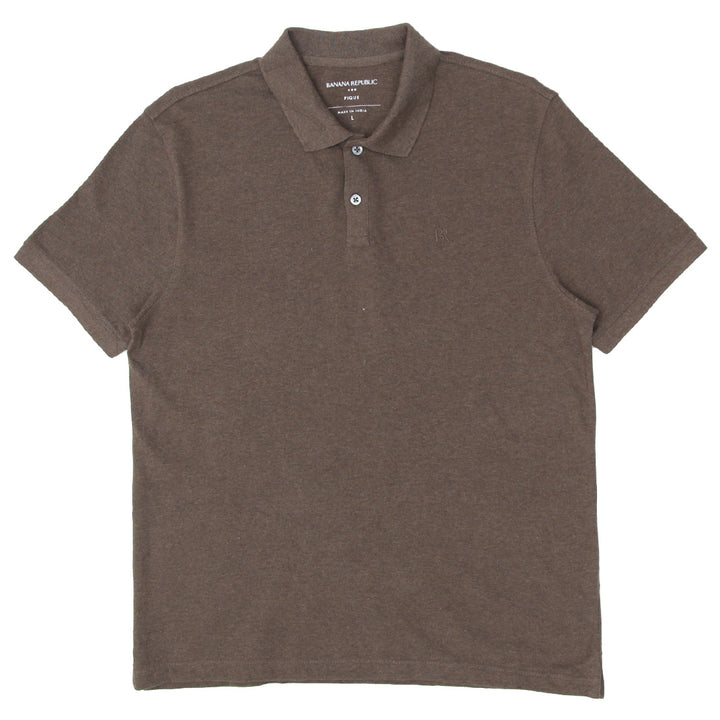 Mens Banana Republic Brown Polo T-Shirt