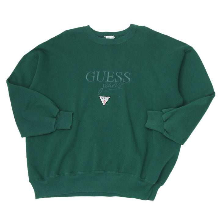 Vintage Guess Embroidered Crewneck Sweatshirt Made in USA