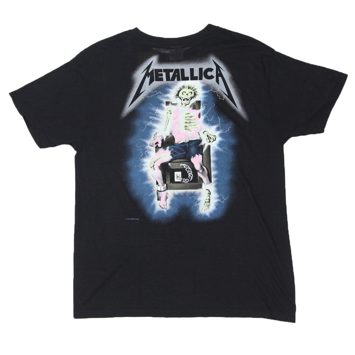 1987 Vintage Metallica Metal Up Your Ass T-Shirt S.Stich Made In USA Black Royal L