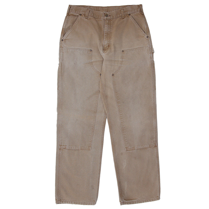 Mens Carhartt B136-BRN Loose Original Fit Double Knee Carpenter Work Pants