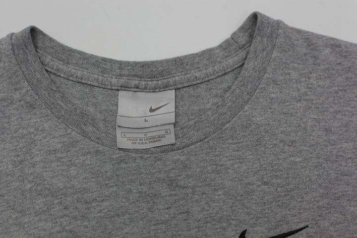 Vintage Embroidered Nike Swoosh Gray T-Shirt
