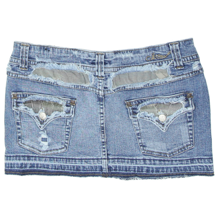 Ladies Denim Micro Mini Skirt