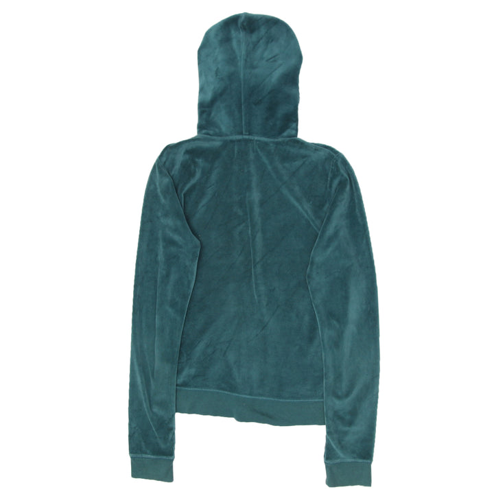 Y2K Juicy Couture Velour Green Track Hoodie