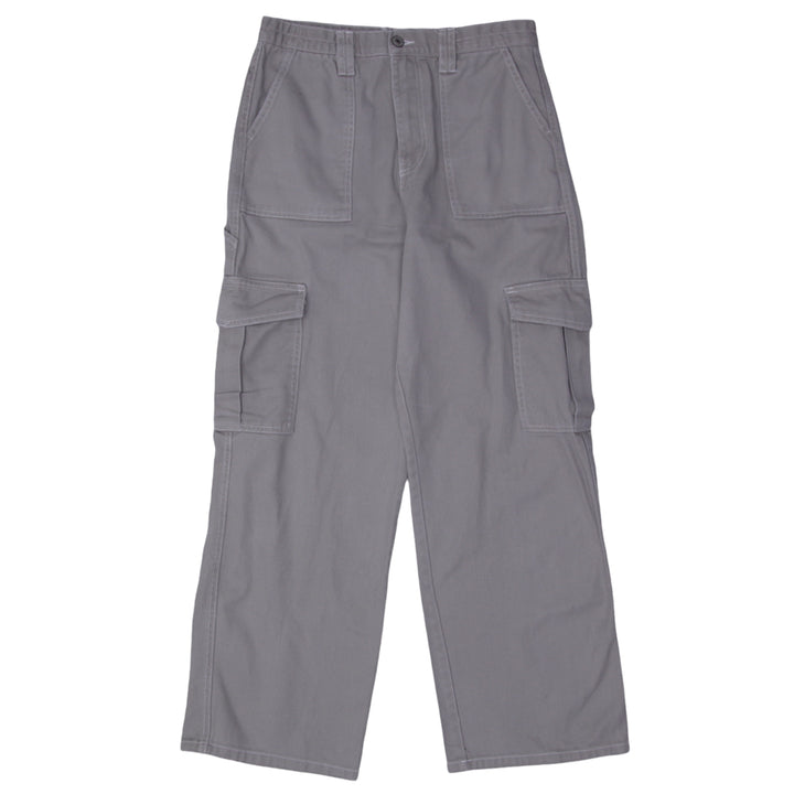 Ladies High Waist Wide Leg Cargo Pants