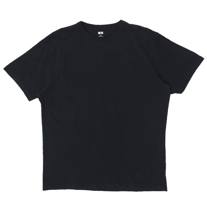 Mens Uniqlo Black Crewneck T-Shirt