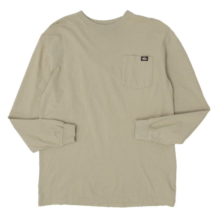 Mens Dickies Long Sleeve Pocket T-Shirt