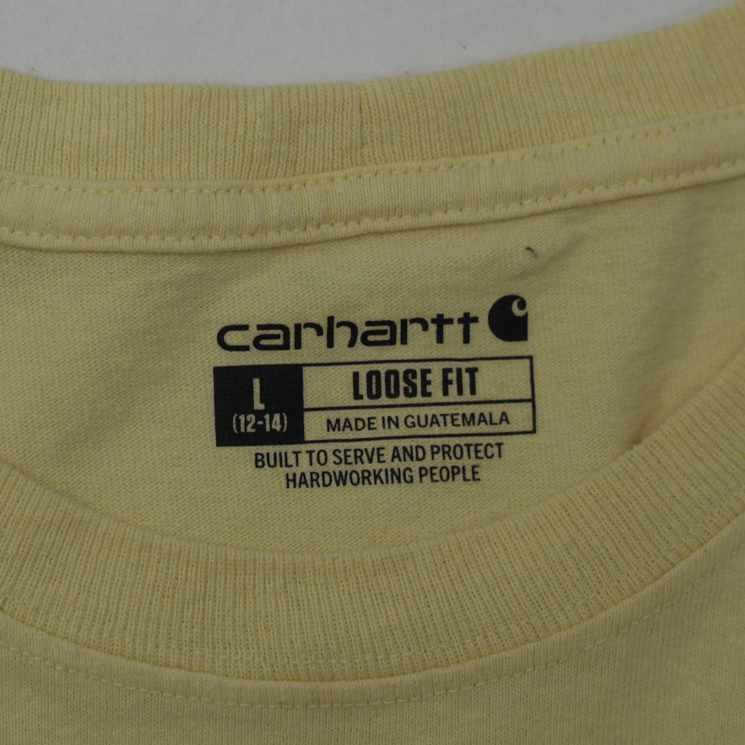 Ladies Carhartt Loose Fit Pocket T-Shirt Yellow