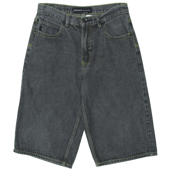 Y2K Rocawear Washed Black Denim Jorts Youth