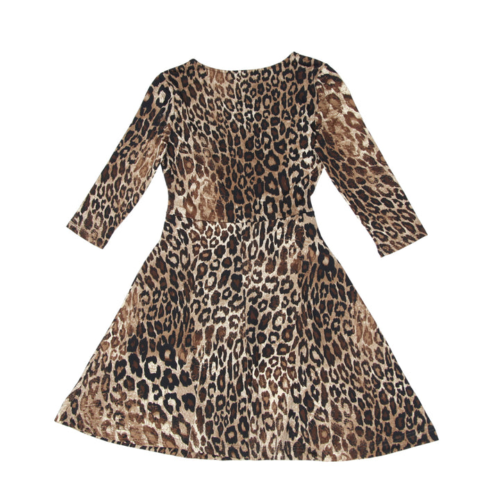 Ladies Suzy Sheir Animal Print Short Flared Dress