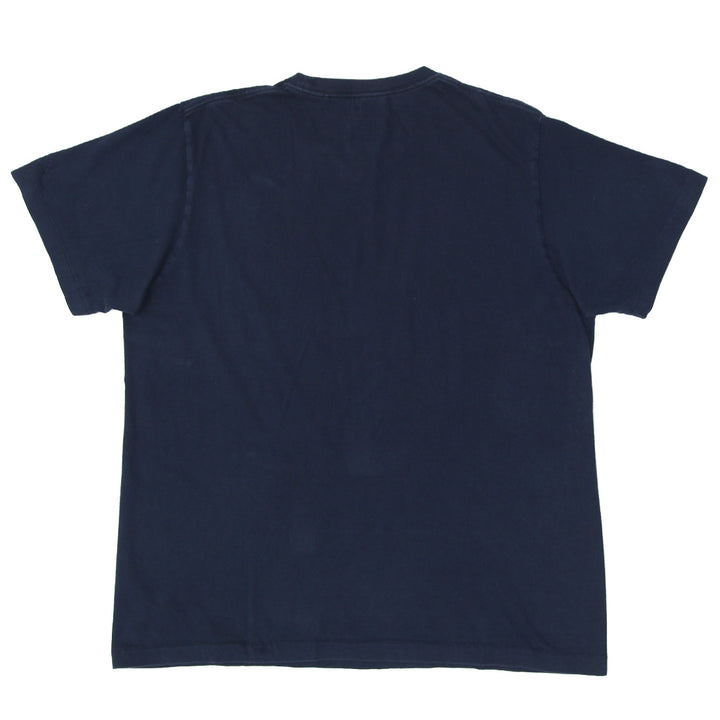 Mens Uniqlo Kaws Sesame Street Big Bird Navy Pocket T-Shirt