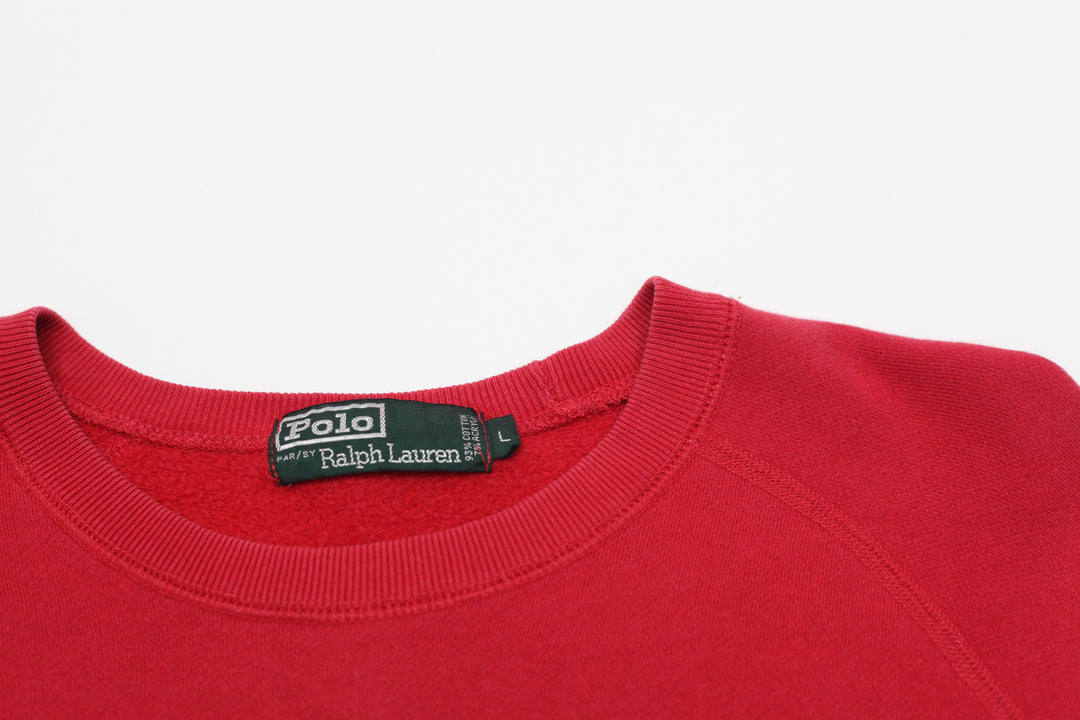 Vintage Polo Bear by Ralph Lauren Red Crewneck Sweatshirt