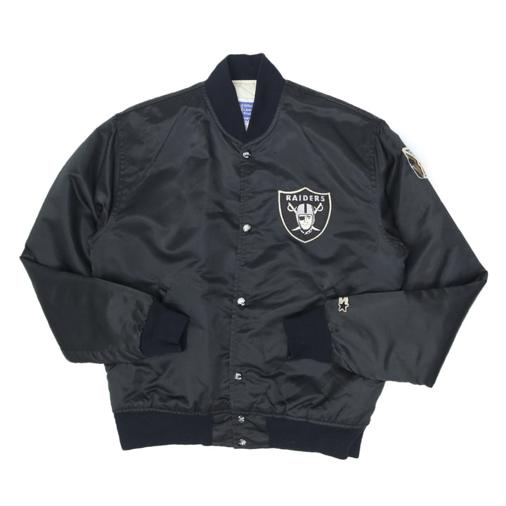 Vintage NFL By Starter Black Bomber Raiders Jacket