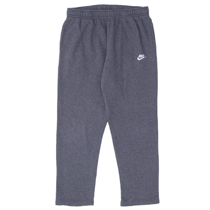 Mens Nike Embroidered Fleece Sweatpants Gray