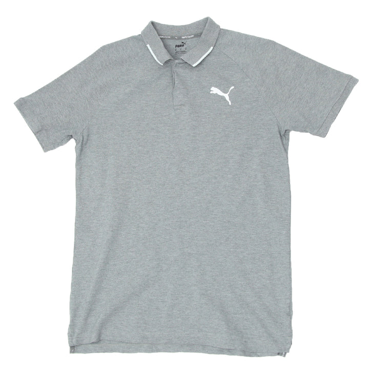 Mens Puma Gray Polo T-Shirt