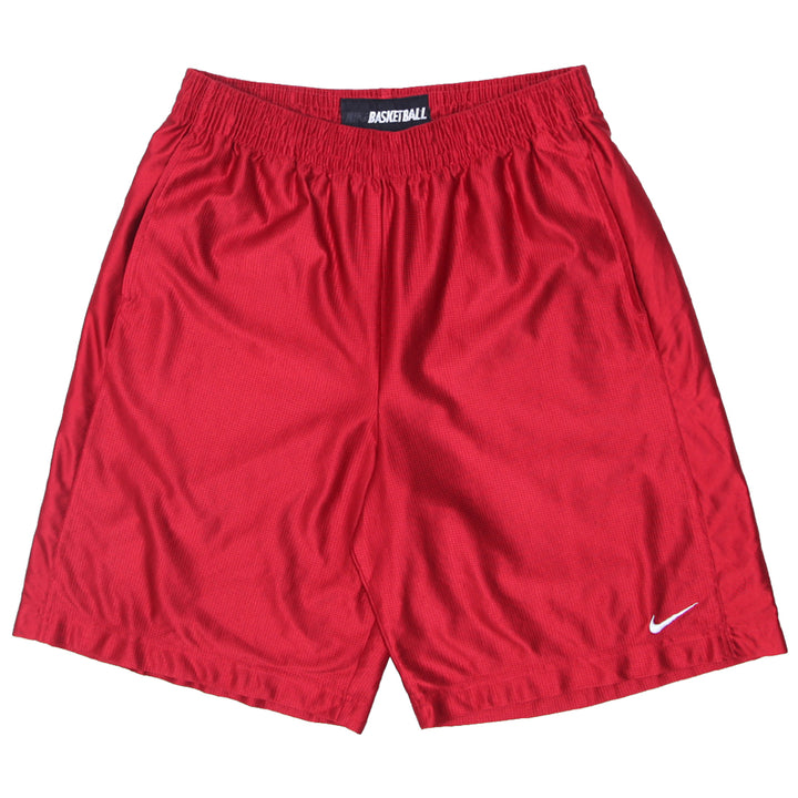 Mens Nike Swoosh Embroidered Red Basketball Shorts