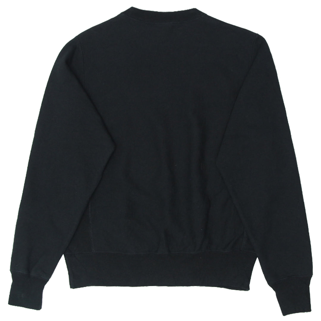 Mens Champion Reverse Weave Black Crewneck Sweatshirt