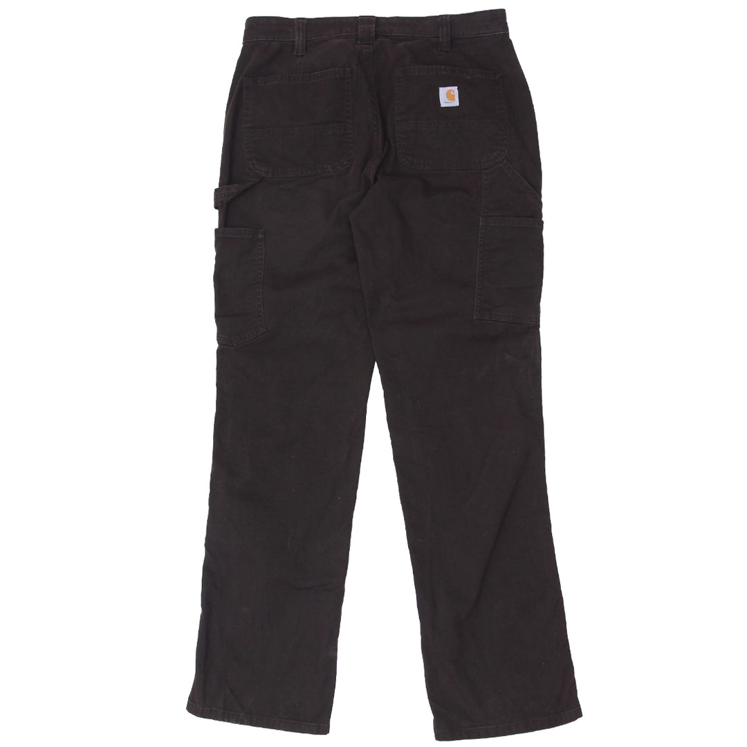 Ladies Carhartt Loose Fit Carpenter Pants Dark Brown