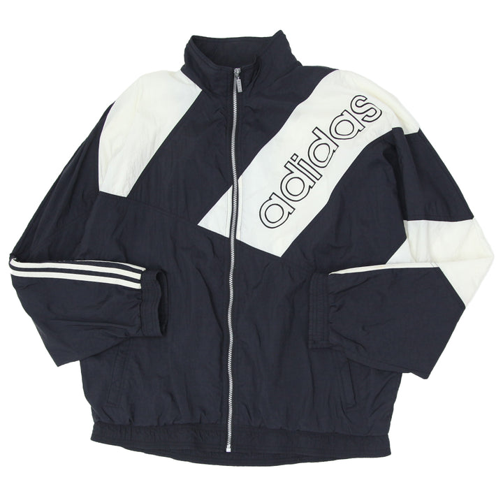 Vintage Adidas Embroidered Full Zip Windbreaker Jacket