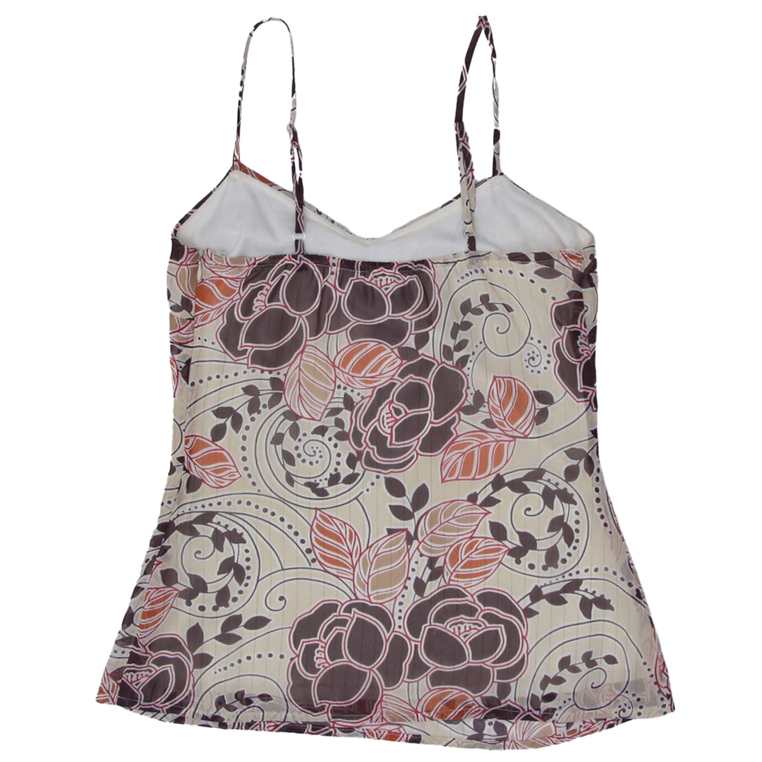 Y2K Strappy Floral Sheer Top