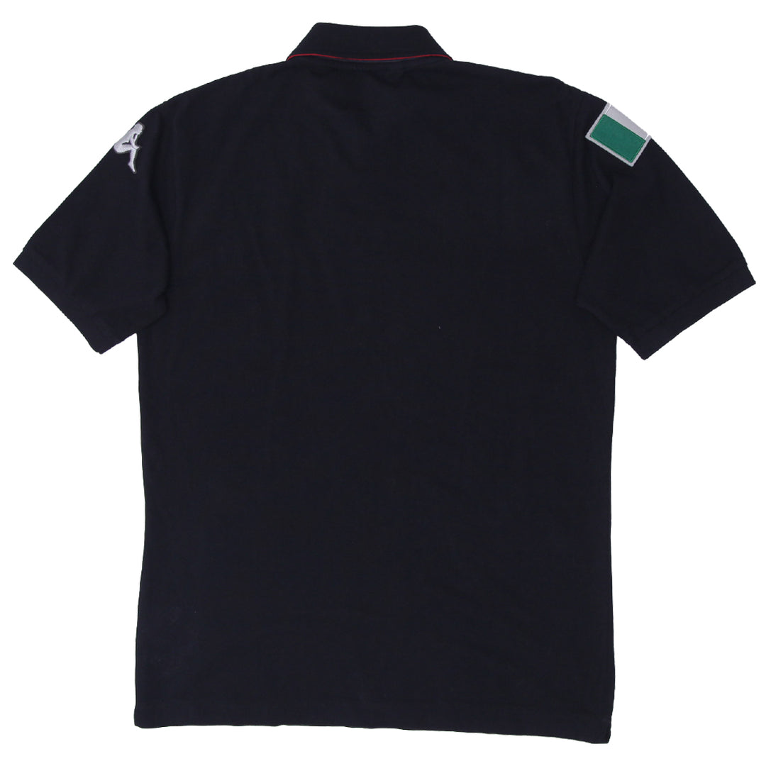 Mens Robe Di Kapa LA Polo Italia Polo T-Shirt Black