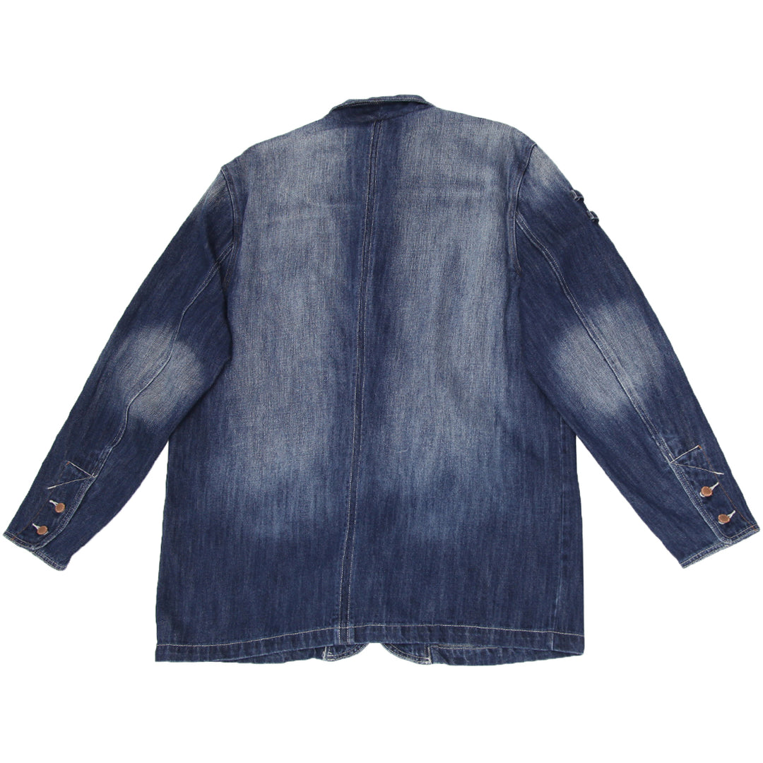 Mens Y2K ENYCE Chore Coat Denim Jacket