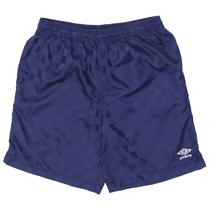 Boys Youth Umbro Checkerboard Shorts Navy Shorts