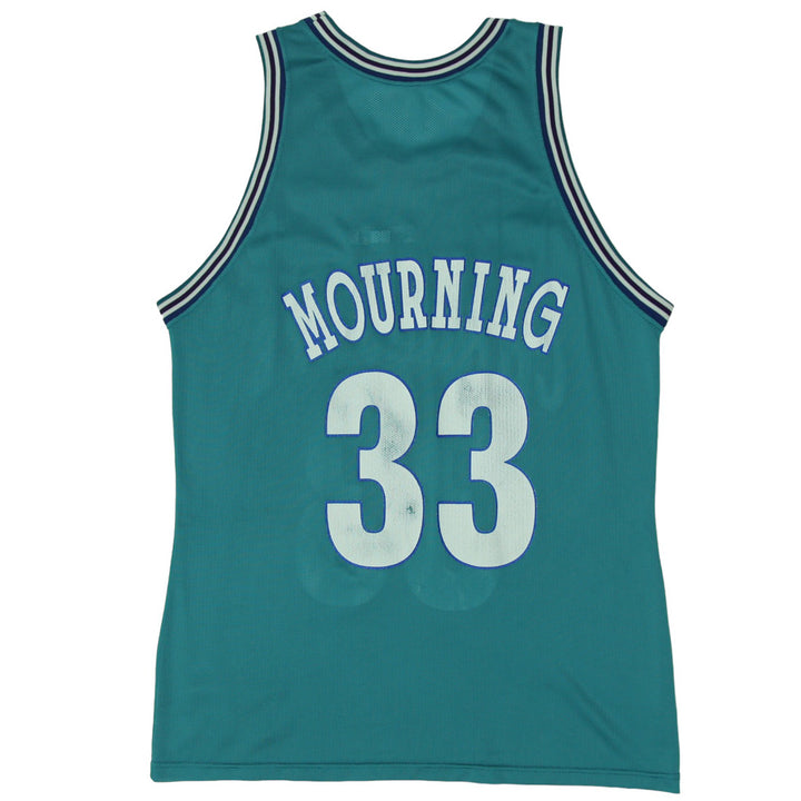 Mens Champion NBA Charlotte Hornets Mourning 33 Jersey