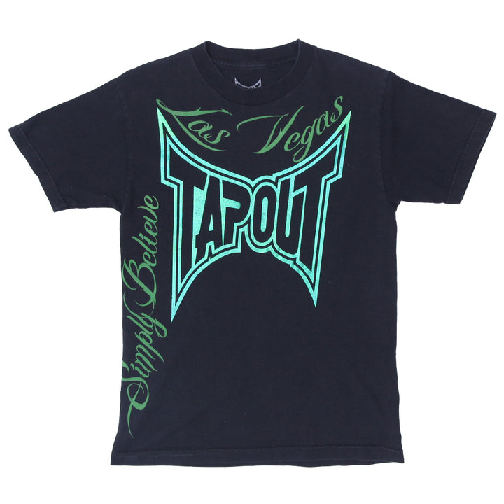 Mens Y2K Tapout Las Vegas Simple Believe T-Shirt