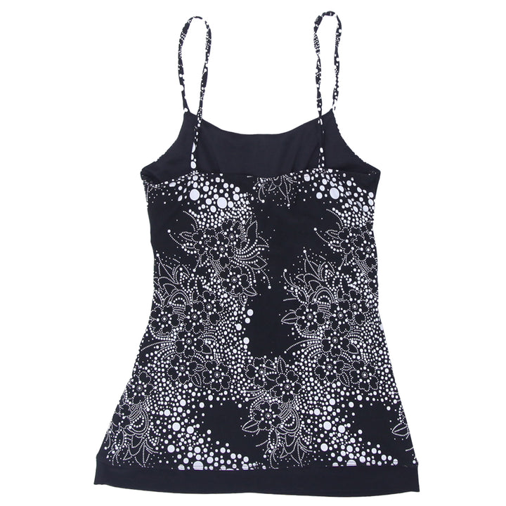 Y2K Strappy Black & White Floral Top