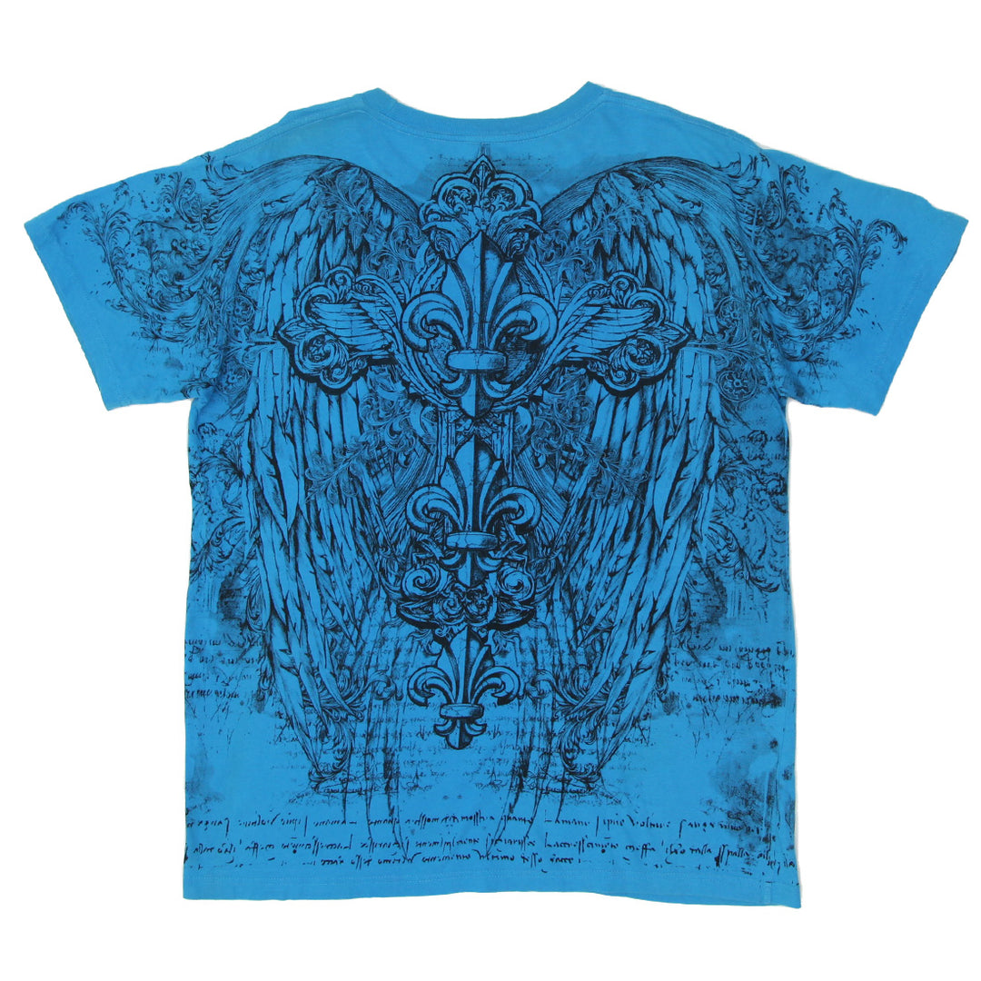 Mens Y2K Sakkas Fleur De Lis Metallic AOP T-Shirt