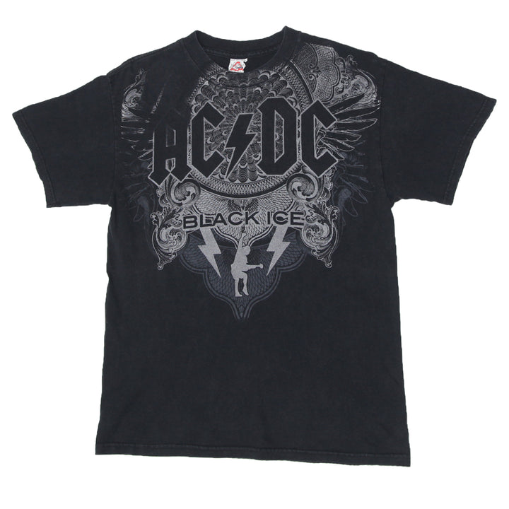 Mens AC DC Black Ice Black T-Shirt