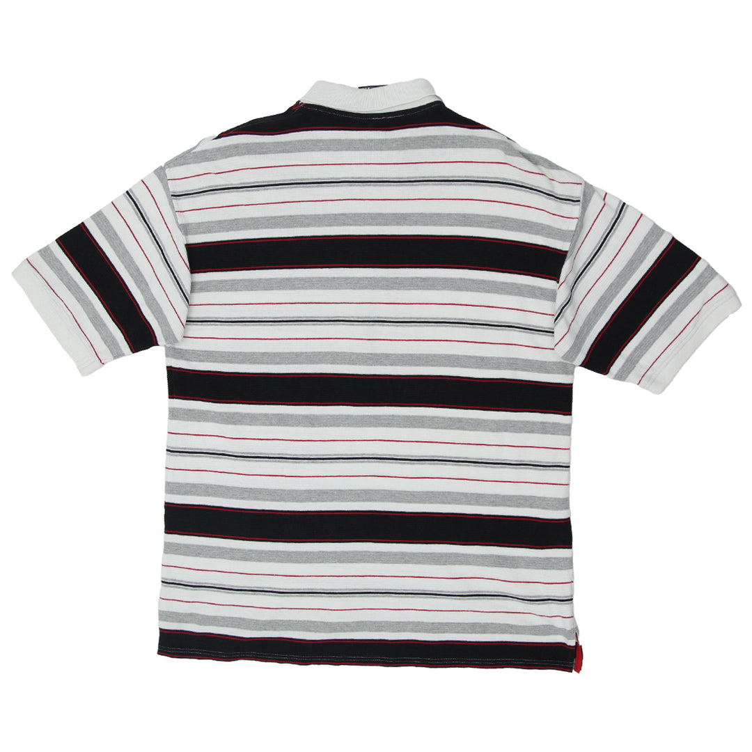 Mens Avirex Striped Polo T-Shirt