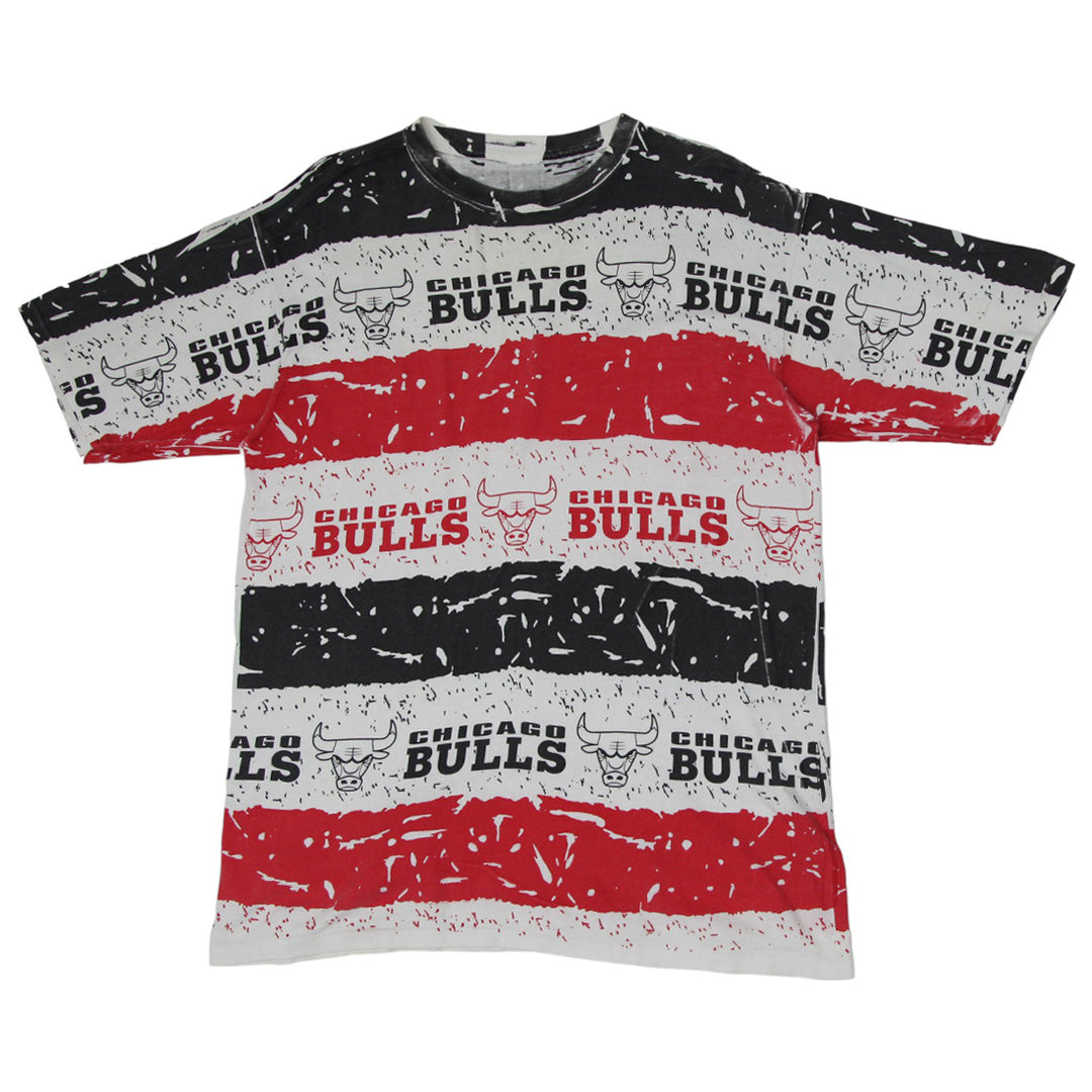Vintage Chicago Bulls Vest AOP T-Shirt Single Stitch XL