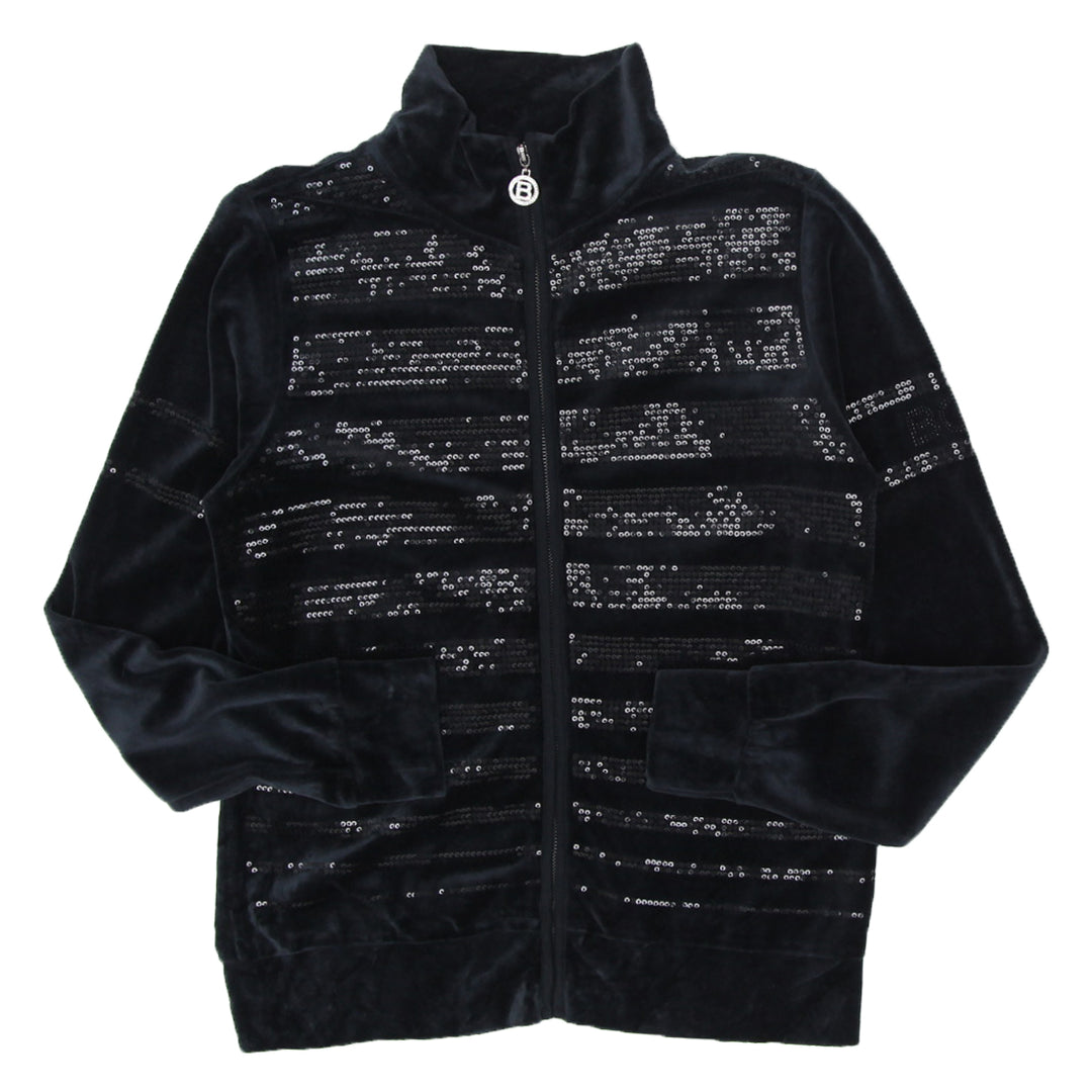 Y2K BCBG Maxazria Full Zip Velour Sequin Jacket