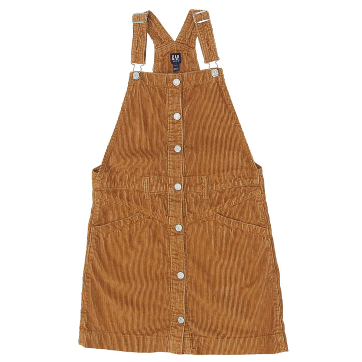 Girls Youth GAP Corduroy Button Down Skirt Overalls