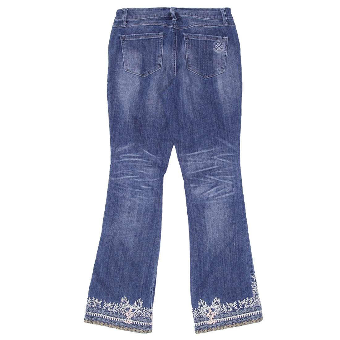 Y2K Laurie Felt Classic Embroidered Boot Cut Jeans Fashion Rerun Vintage