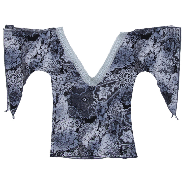 Y2K V-Neck Floral Top