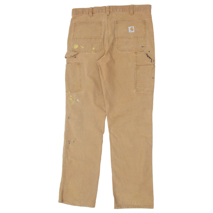 Mens Carhartt Relaxed Fit Brown Carpenter Pants