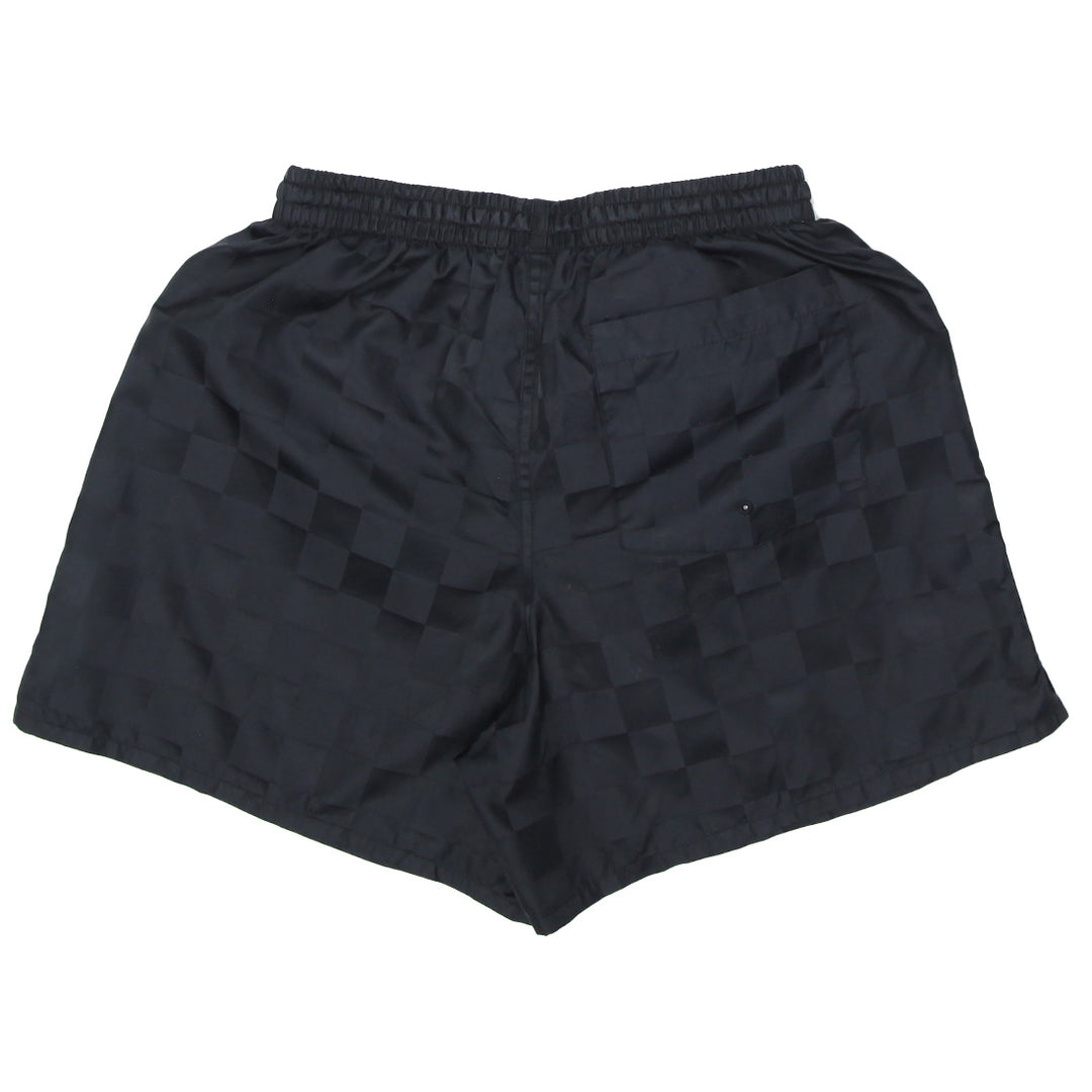 Mens Umbro Black Plaid Black Nylon Shorts