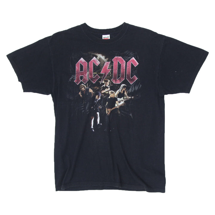 Mens AC DC Black Ice Tour T-Shirt Black