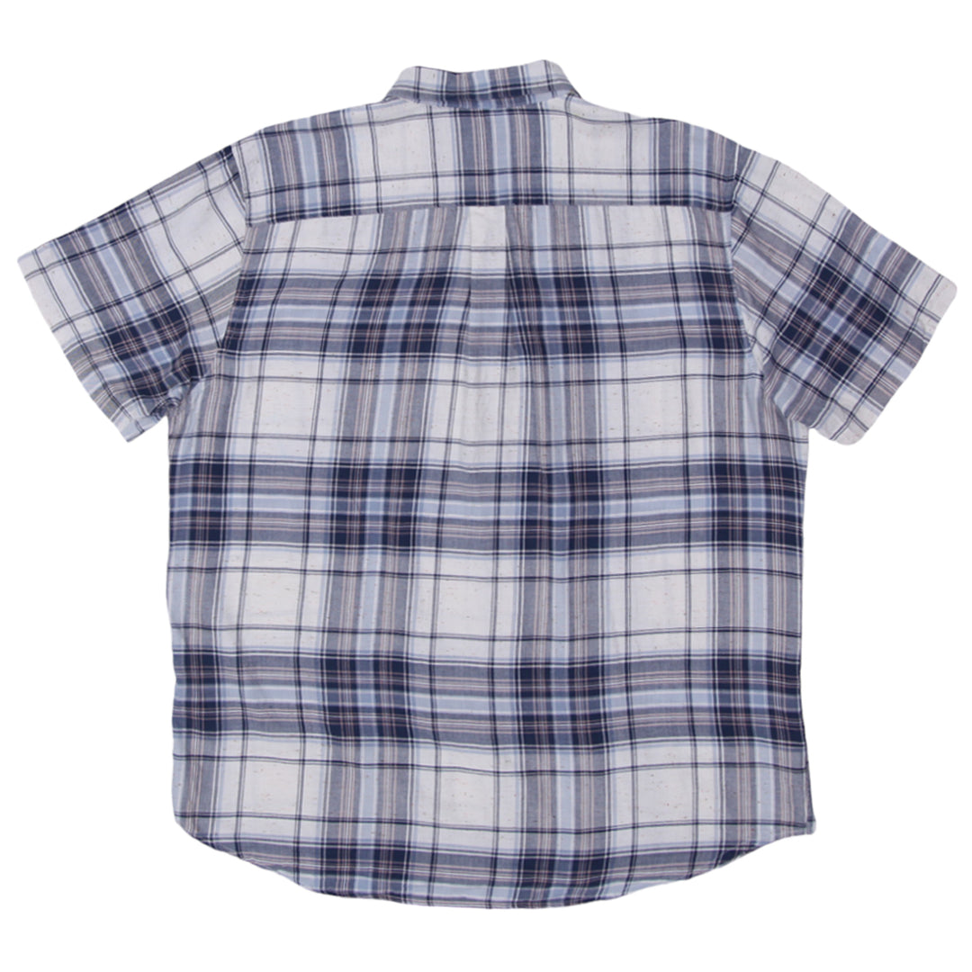 Mens Obey Plaid Short Sleeve Shirt